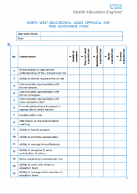 gmc form reference Form Assessment Leads Appraisal MSF Peer Educational gmc form reference Form Assessment Leads Appraisal MSF Peer Educational